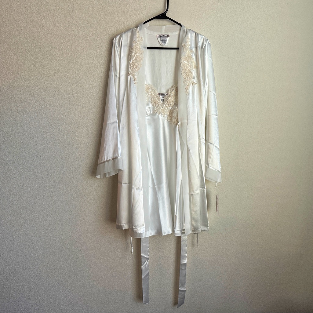 White Bridal Lingerie Robe Set